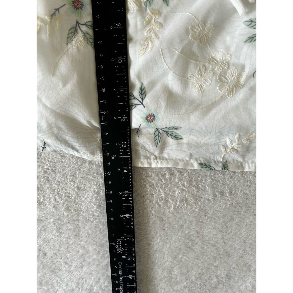 Kirious Los Angeles 2 Piece Shirts And Top Set Floral Embroidered Size Small - Picture 9 of 16